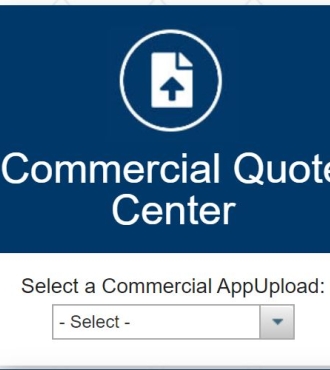 commercial quote center screen